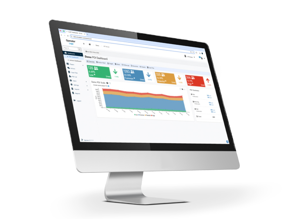 Website screenshot showing Focal Prevent user interface with risk-detection features