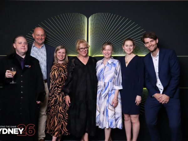 RTG Awards Group Shot: Dr. Andrew Russell, Peter ter Weeme, Nadine Grinblat, Sonja Bauer, Tracy Scrans, Professor Sally Gainsbury, Rob Heirene.