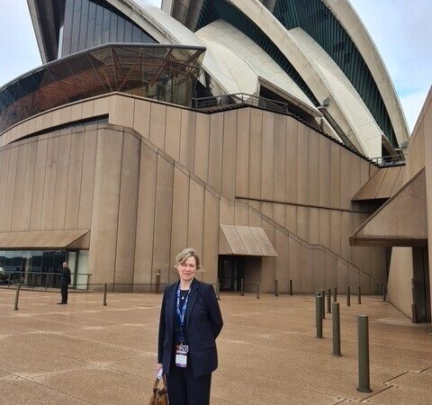 In front of the Sydney Opera House, Bridge Photo: Linda Woo, Mark D'Andrea, Tracy Scrans.