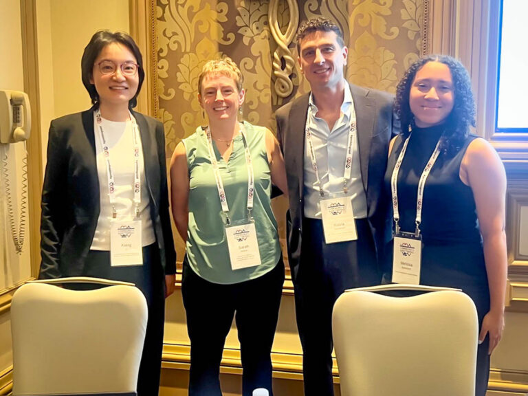 In photo: from left, Xiang Li, Sarah Nelson, Rob Heirene, Melissa Swinehart